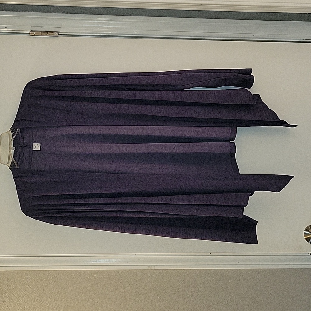Old Navy Dark Purple Open Front Draped Cardigan
